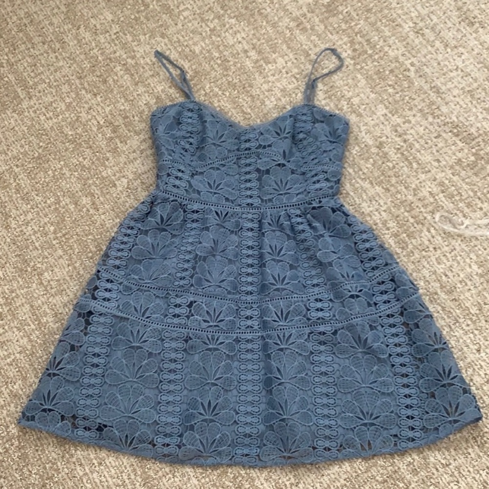 Lovers and Friends Blue lace dress